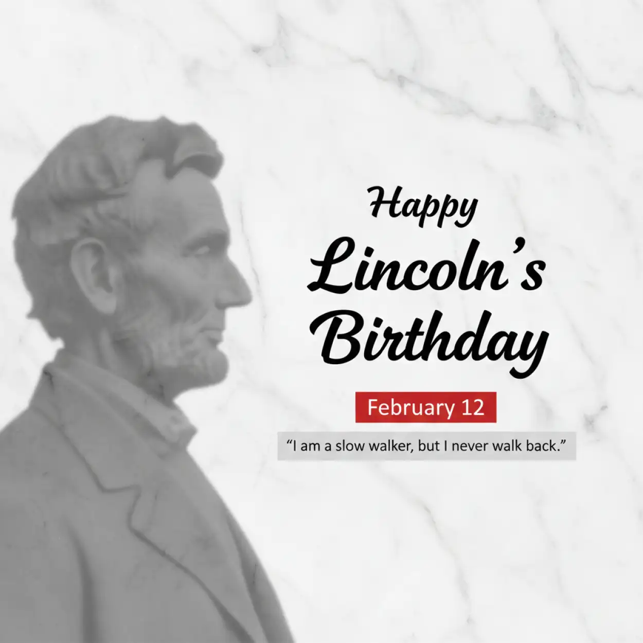 Free Download Lincolns Birthday Short Quotes - High Quality Happy Lincolns Birthday Background