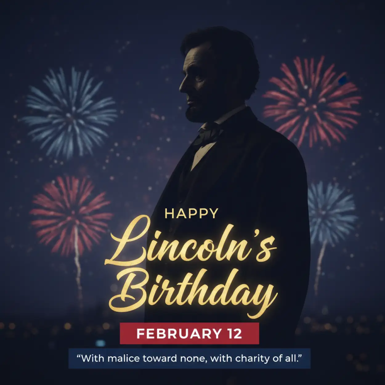 lincolns birthday social media banner