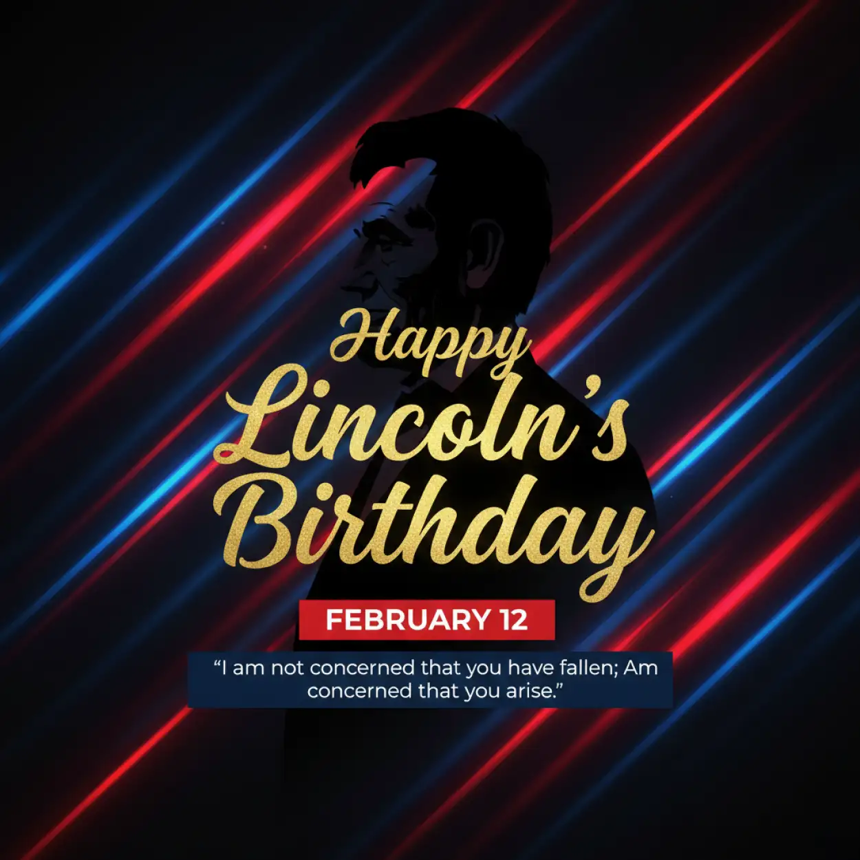lincolns birthday social media hashtags