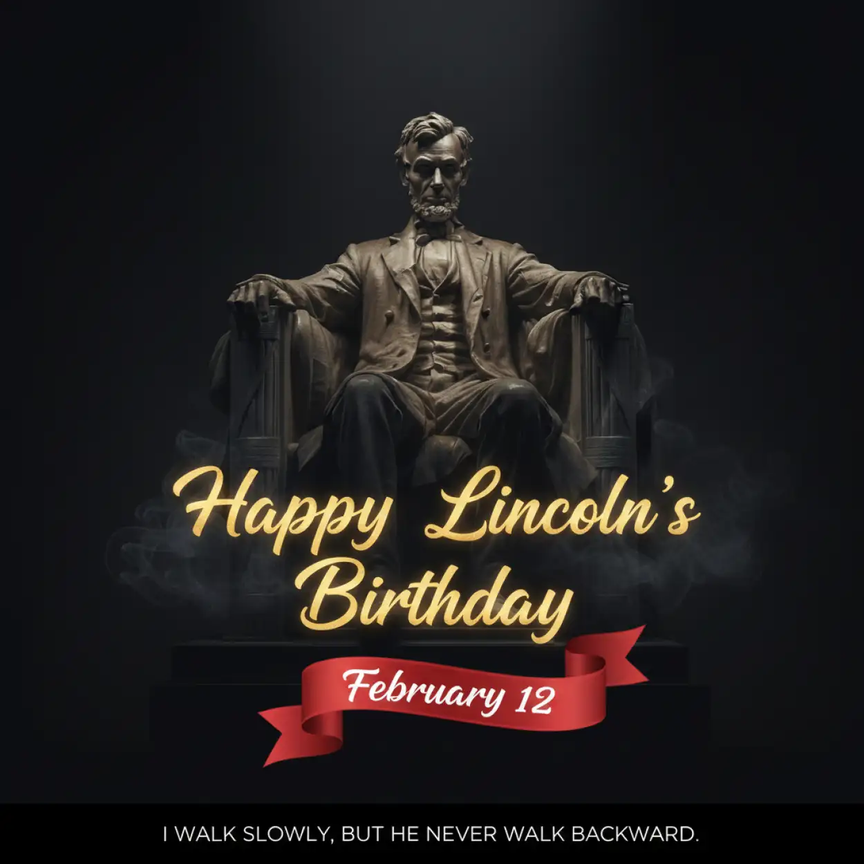 lincolns birthday social media post