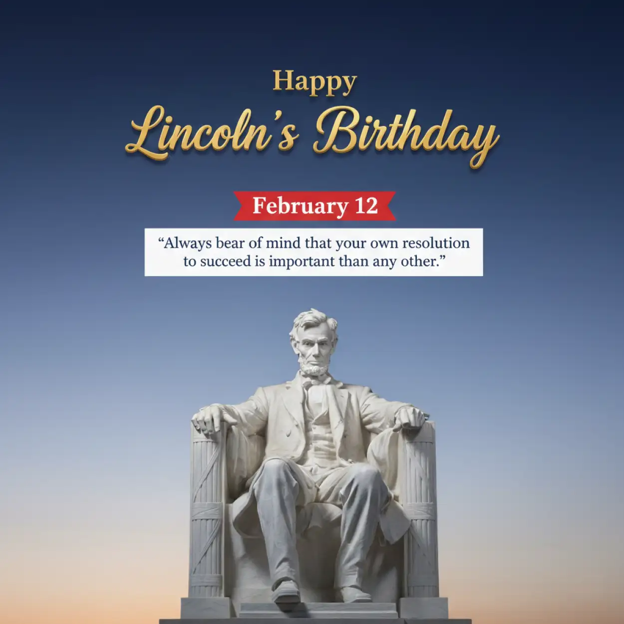 Free Download Lincolns Birthday Usa National Holiday - High Quality Happy Lincolns Birthday Background