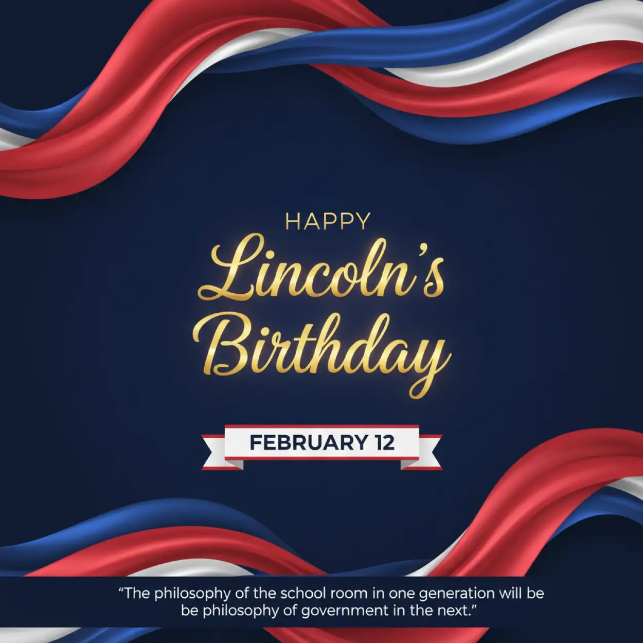 Free Download Lincolns Birthday Usa Patriotic Theme - High Quality Happy Lincolns Birthday Background