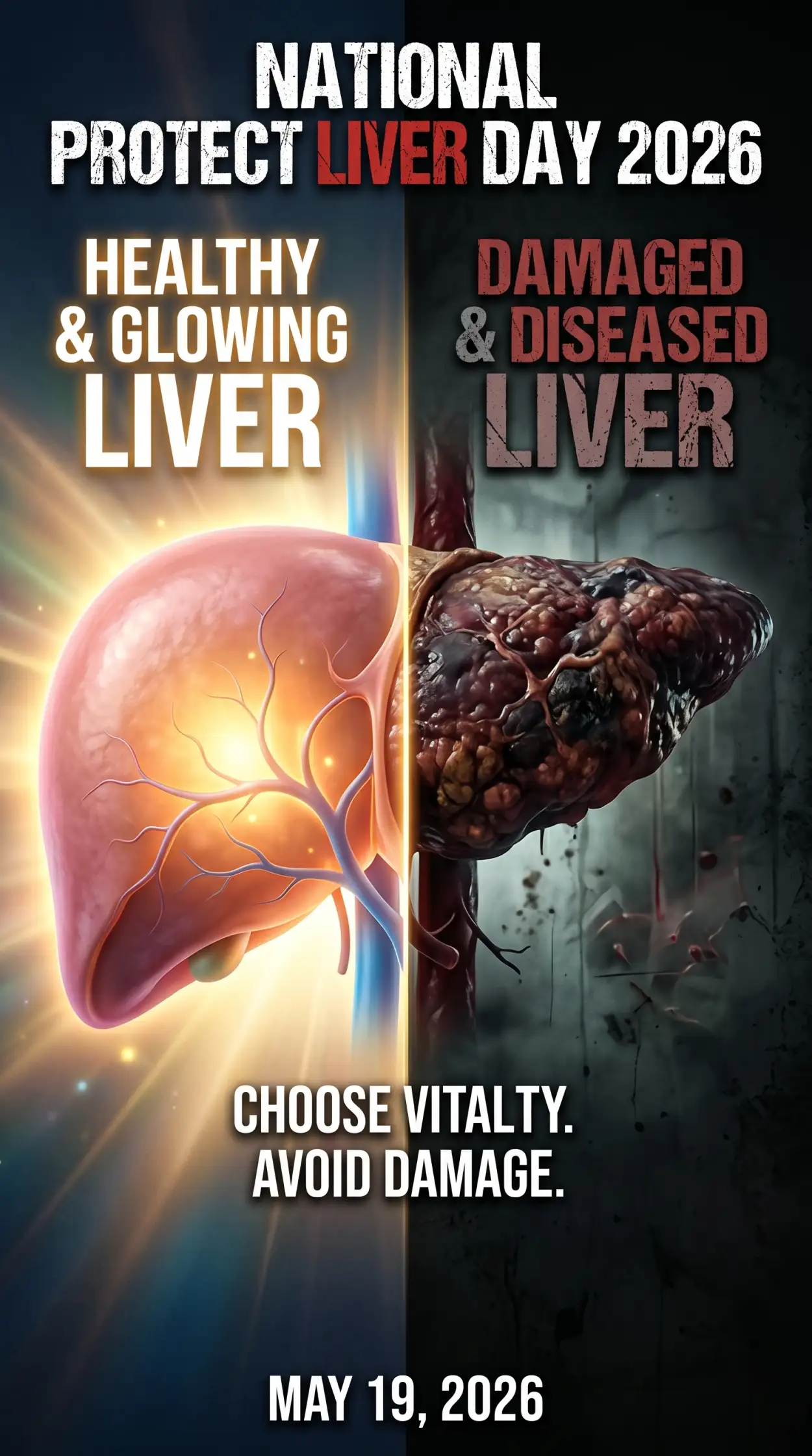 Free Download Liver Awareness Creative Captions - High Quality National Protect Liver Day 2026 Image