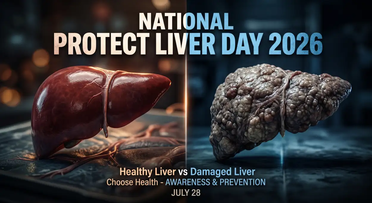 Free Download Liver Day Poster Editable Template - High Quality National Protect Liver Day 2026 Image