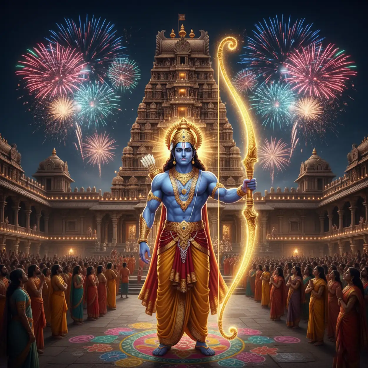 lord rama 3d background hd image