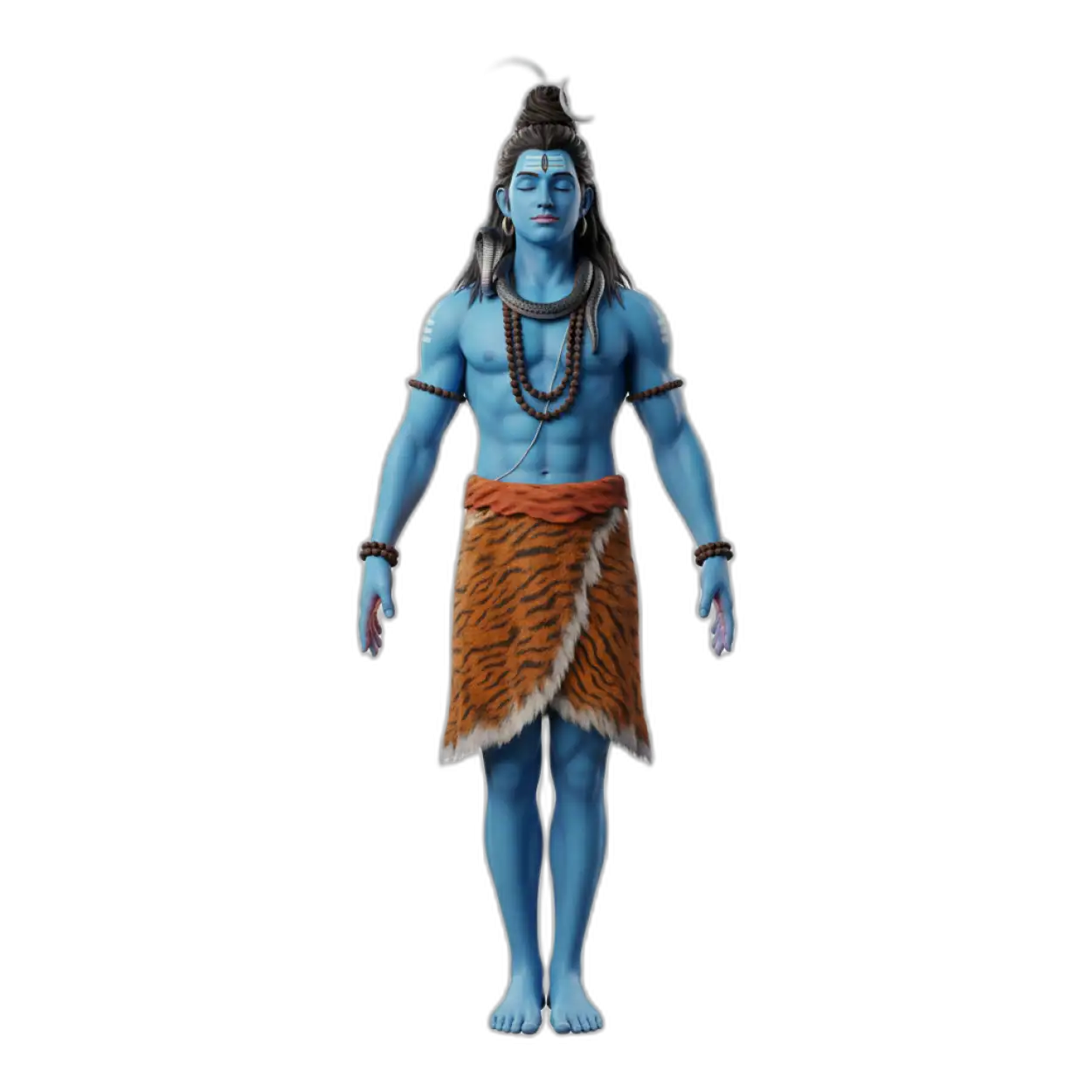 lord shiva png standing pose