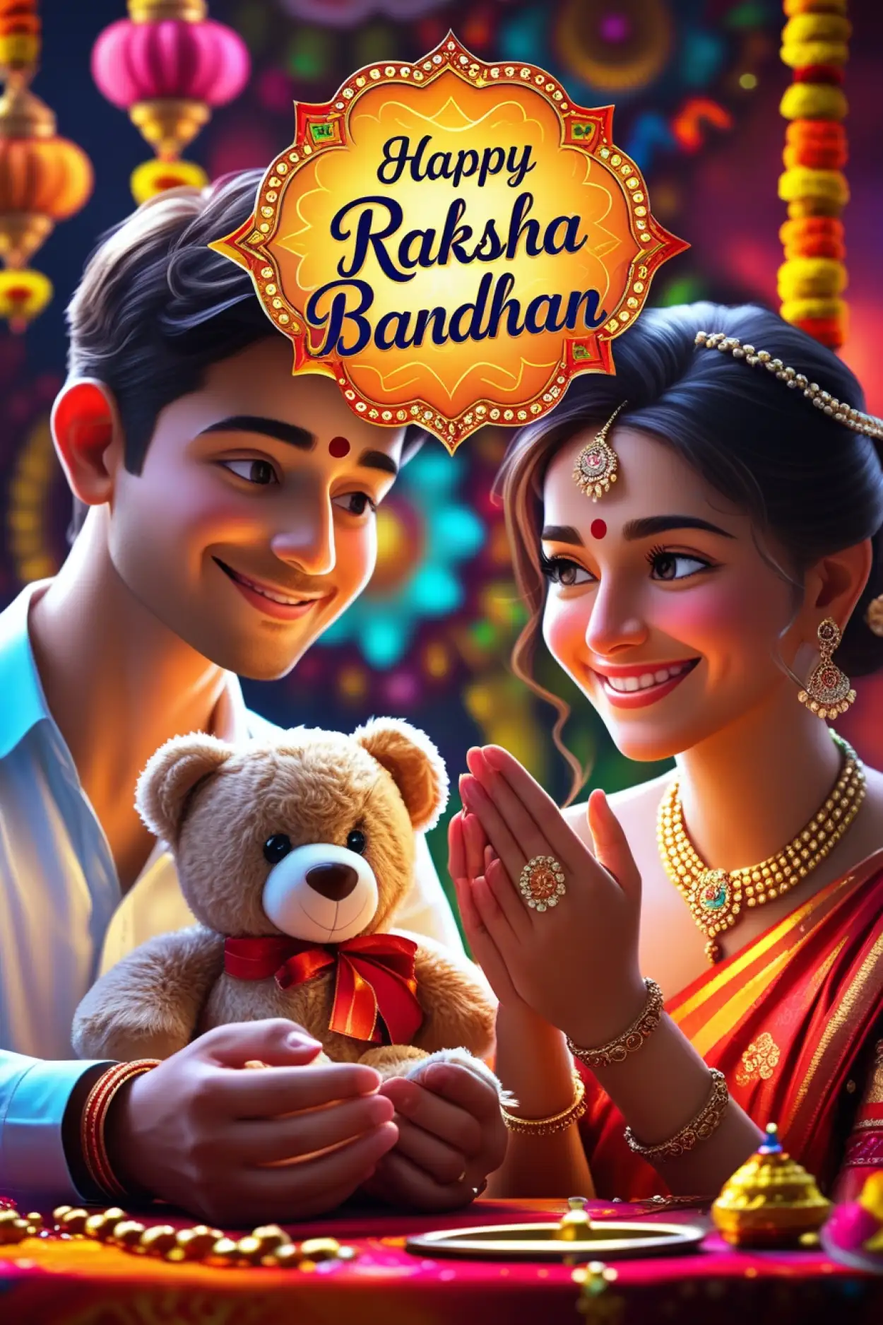 Free Download Love Filled Rakhi Wishes For Sister - High Quality Raksha Bandhan Wishes For Sister Background