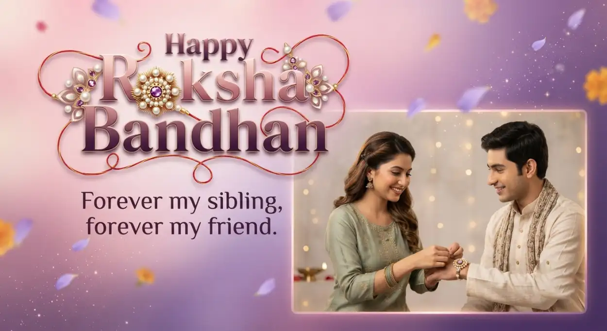 Free Download Loving Raksha Bandhan Greetings For Elder Sister - High Quality Happy Raksha Bandhan Greetings Image