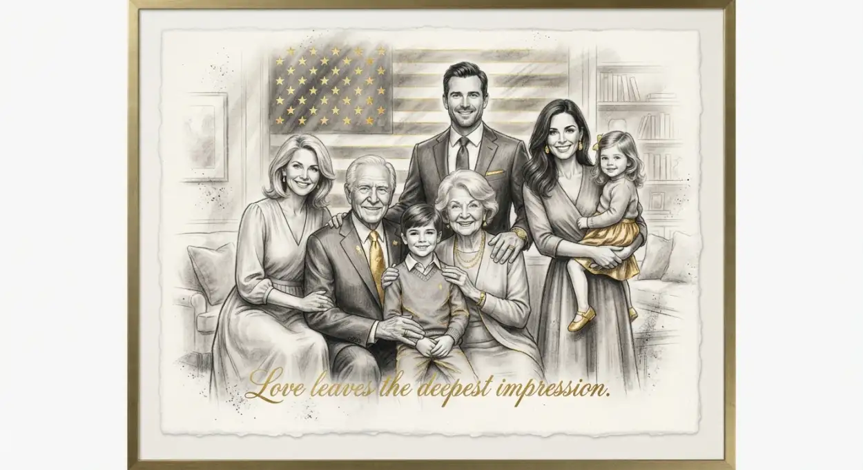 Free Download Luxury Family Celebration Illustration - High Quality American Parents Day 2026 Image
