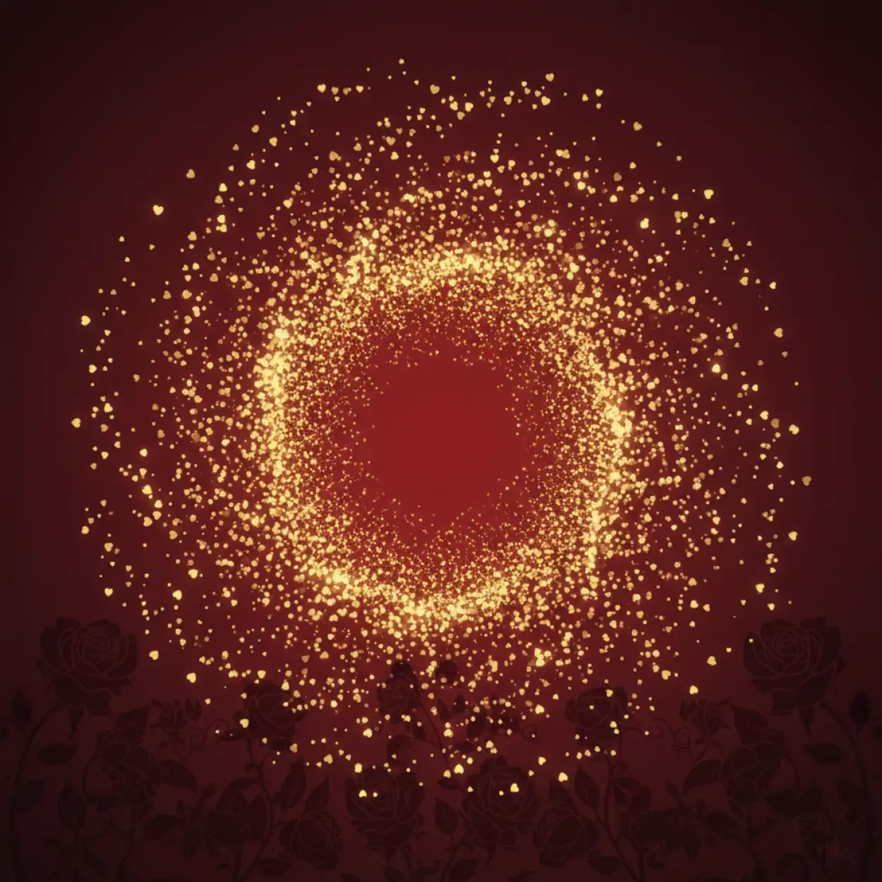 luxury red gold valentines day background