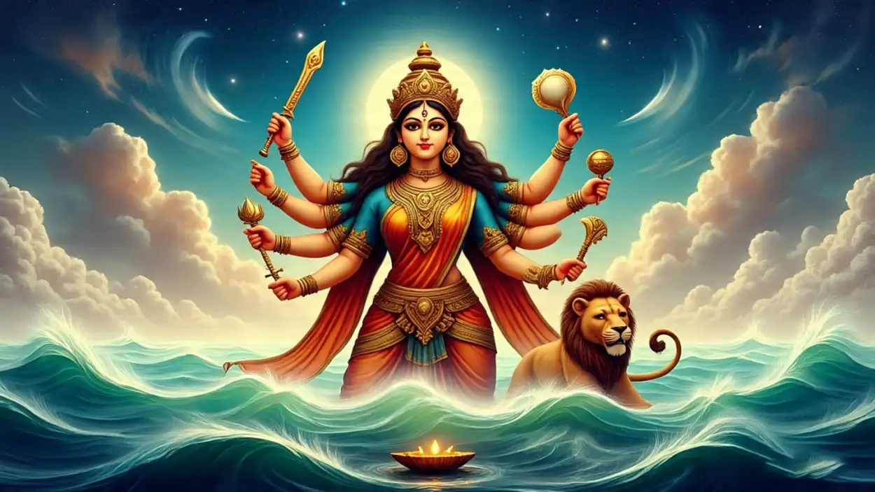 maa durga photo for banner design