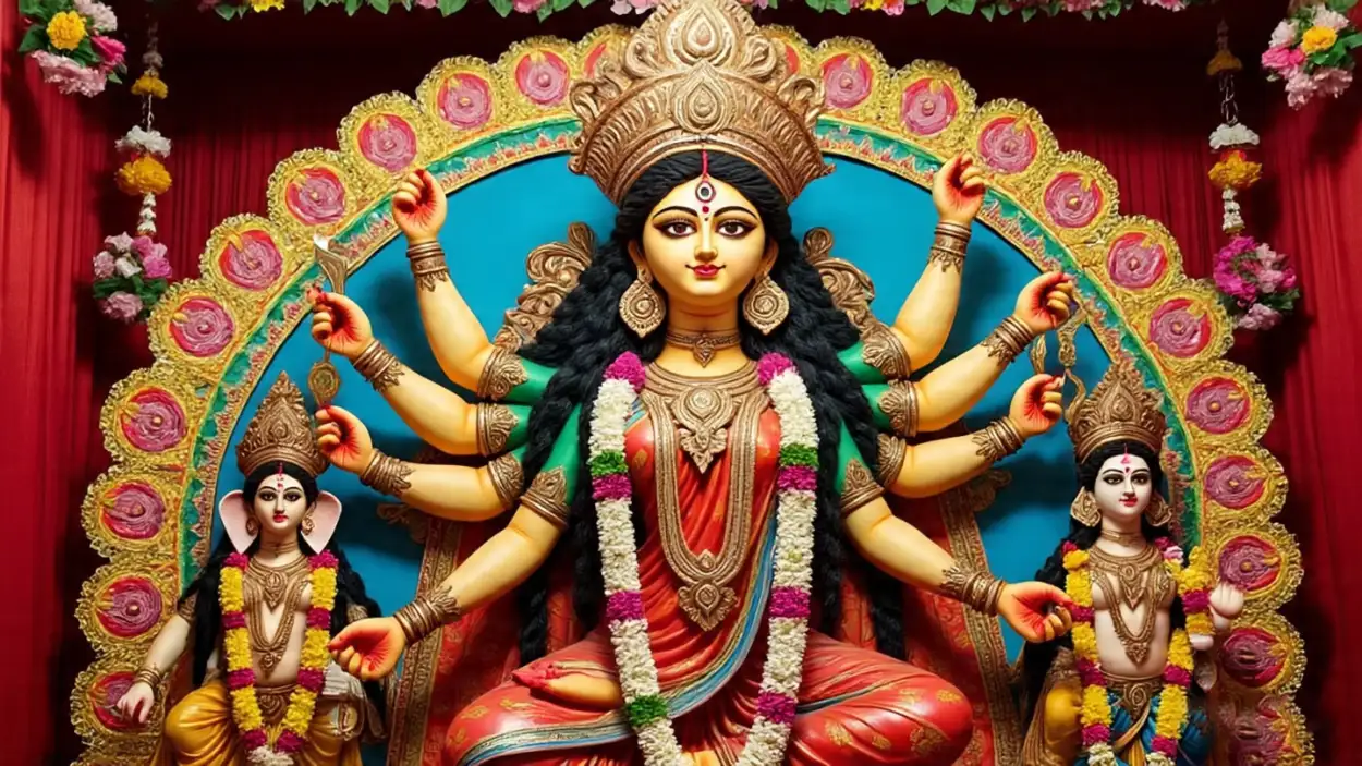 maa durga photo for navratri invitation card