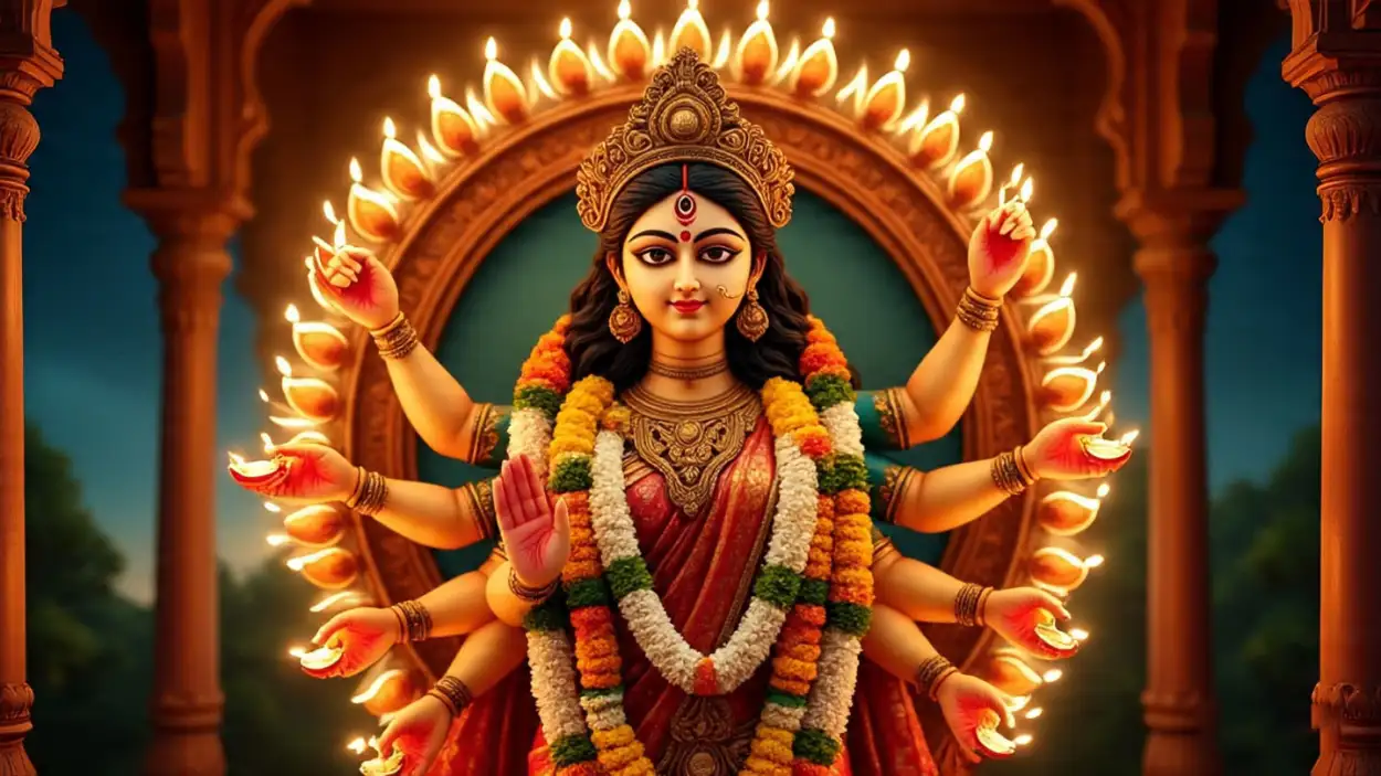 maa durga photo for rangoli design reference