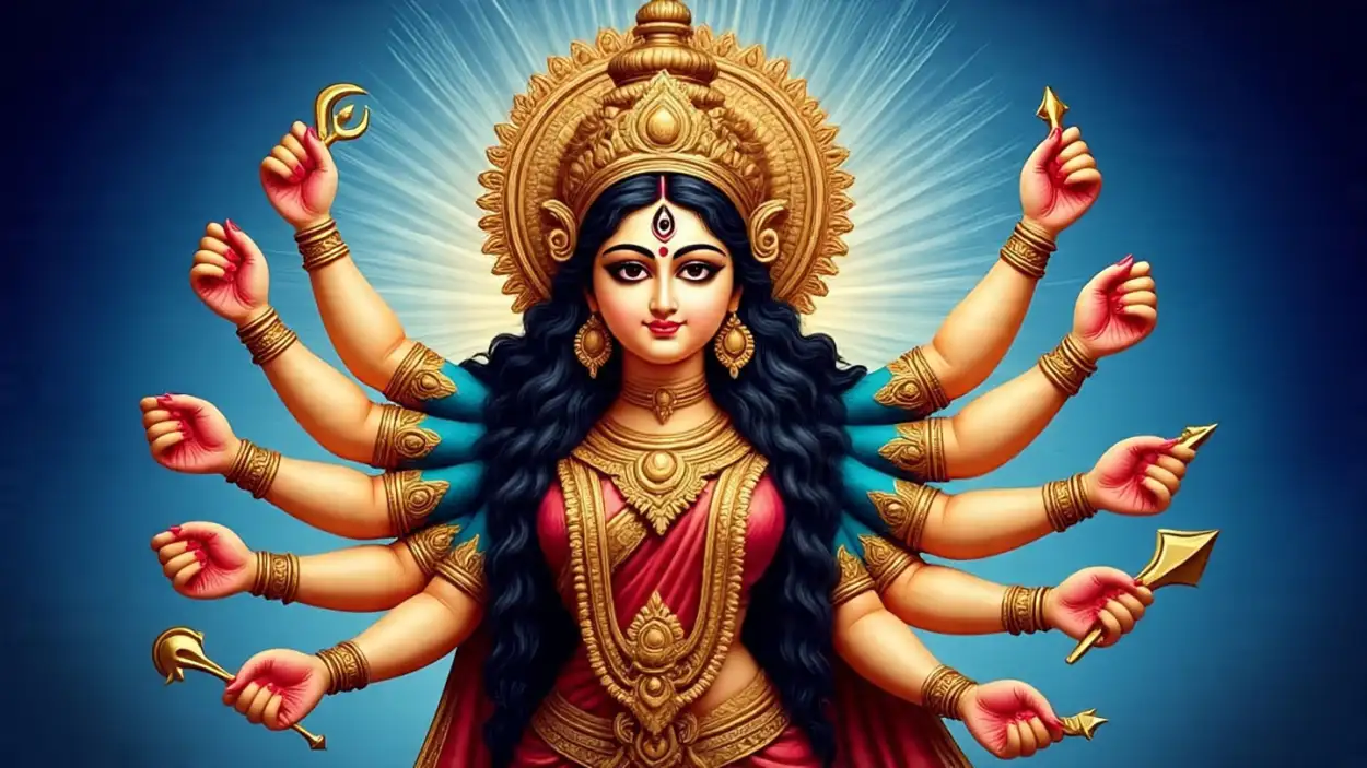 maa durga photo png transparent background