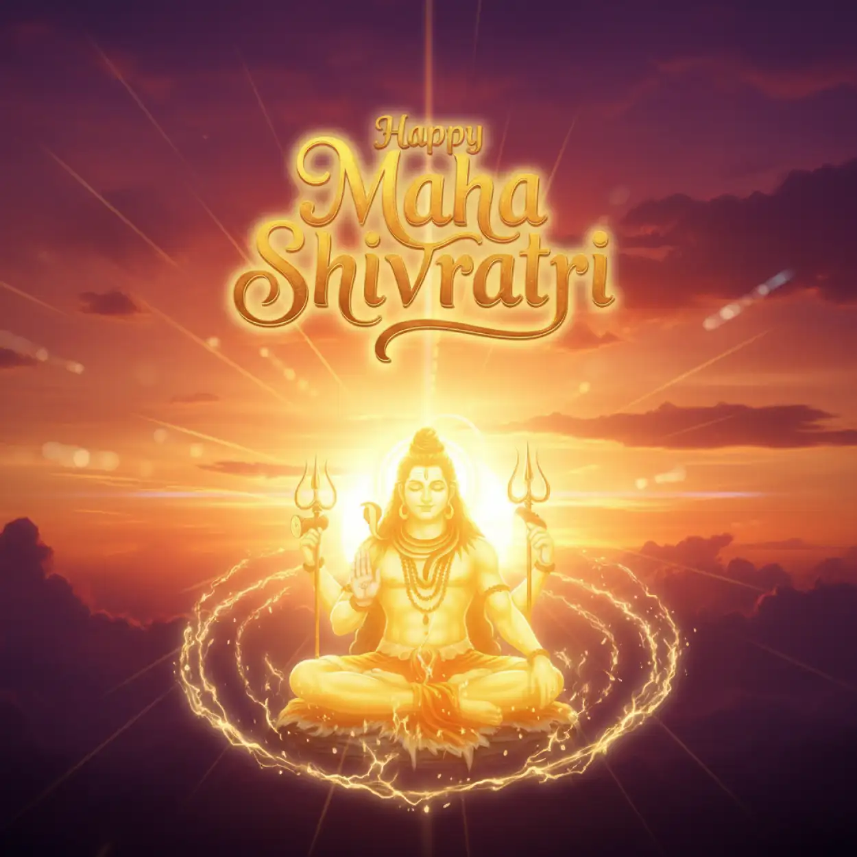 Free Download Maha Shivratri Wishes Square Post Design - High Quality Maha Shivratri Wishes Background