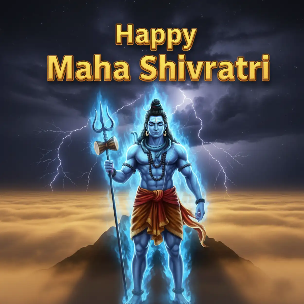 Free Download Maha Shivratri Wishes With Devotional Background - High Quality Maha Shivratri Wishes Background