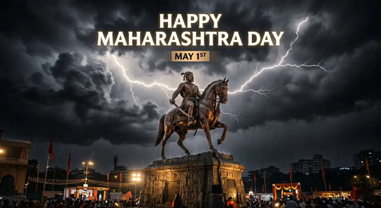 Free Download Maharashtra Day 2026 Best Wishes Images Hd - High Quality Happy Maharashtra Day 2026 Image