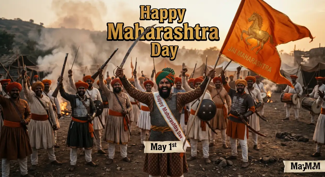 Free Download Maharashtra Day 2026 Creative Design Images Download - High Quality Happy Maharashtra Day 2026 Image
