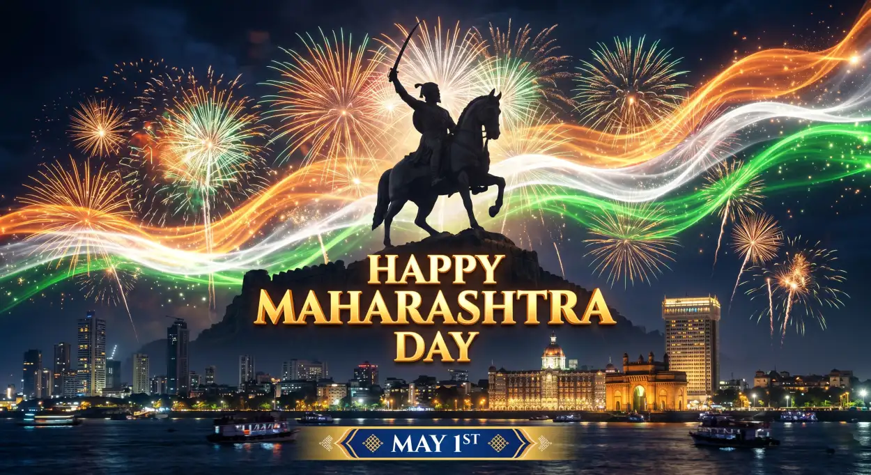 Free Download Maharashtra Day 2026 Festival Background Images Download - High Quality Happy Maharashtra Day 2026 Background Image