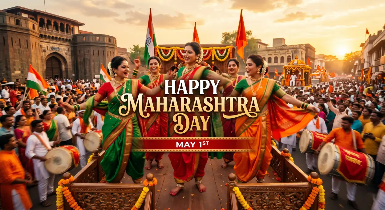 Free Download Maharashtra Day 2026 Hd Wallpaper Free Download - High Quality Happy Maharashtra Day 2026 Image
