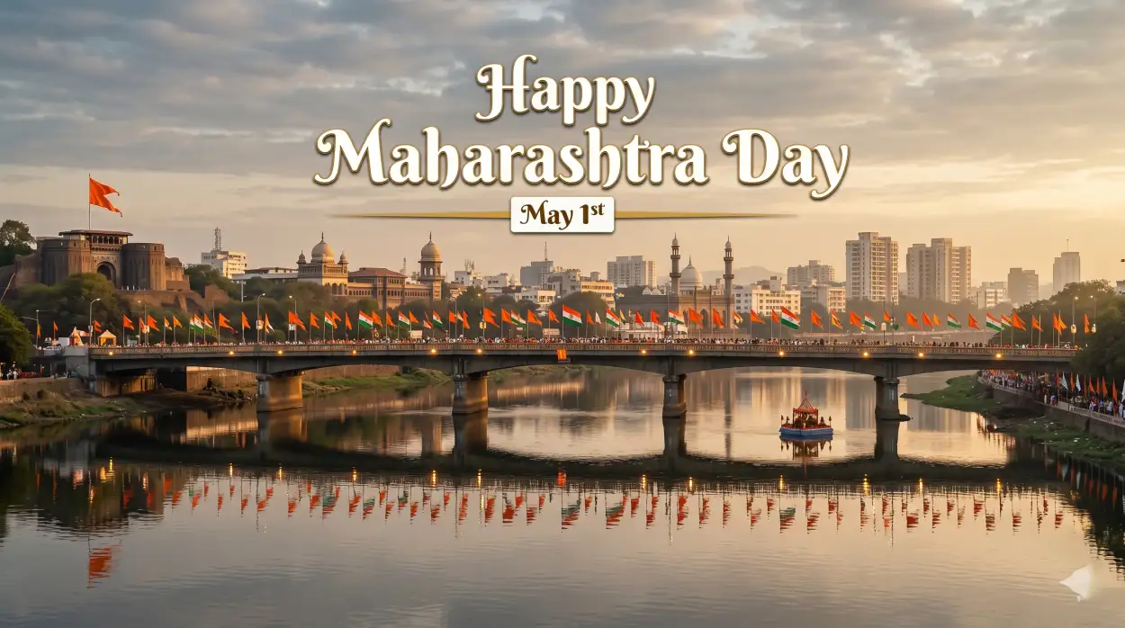 Free Download Maharashtra Day 2026 Sticker Png Download Hd - High Quality Happy Maharashtra Day 2026 Transparent PNG