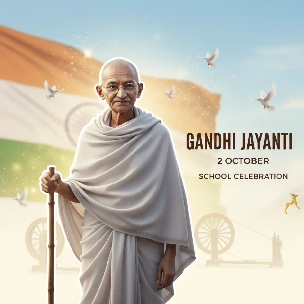 mahatma gandhi background for school project