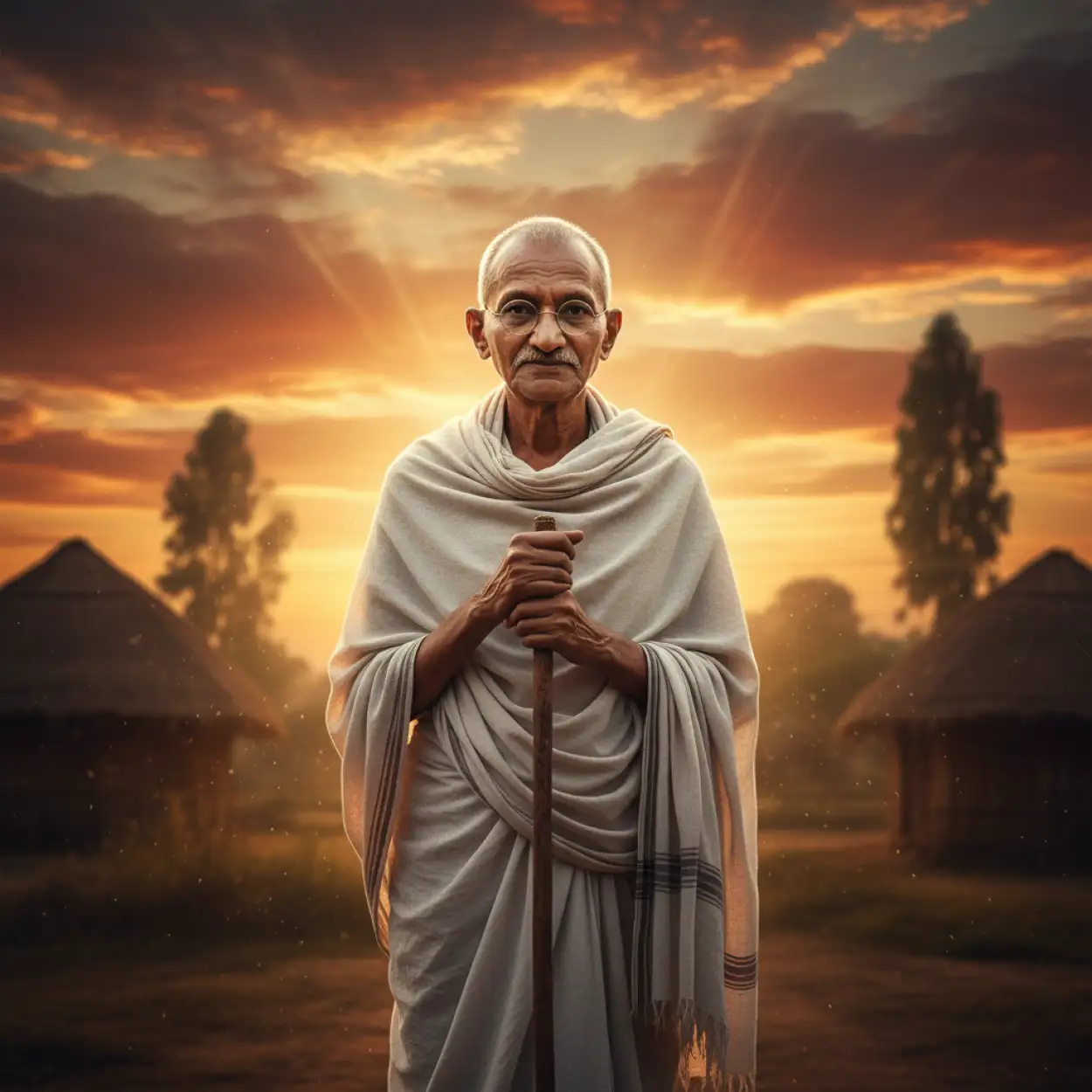 mahatma gandhi inspirational quote background