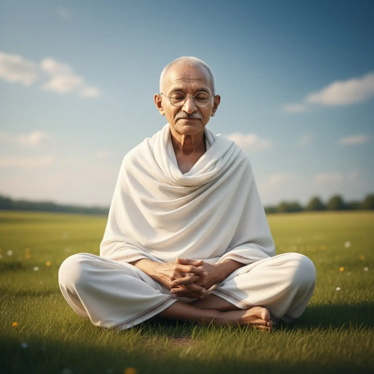 mahatma gandhi line art transparent background