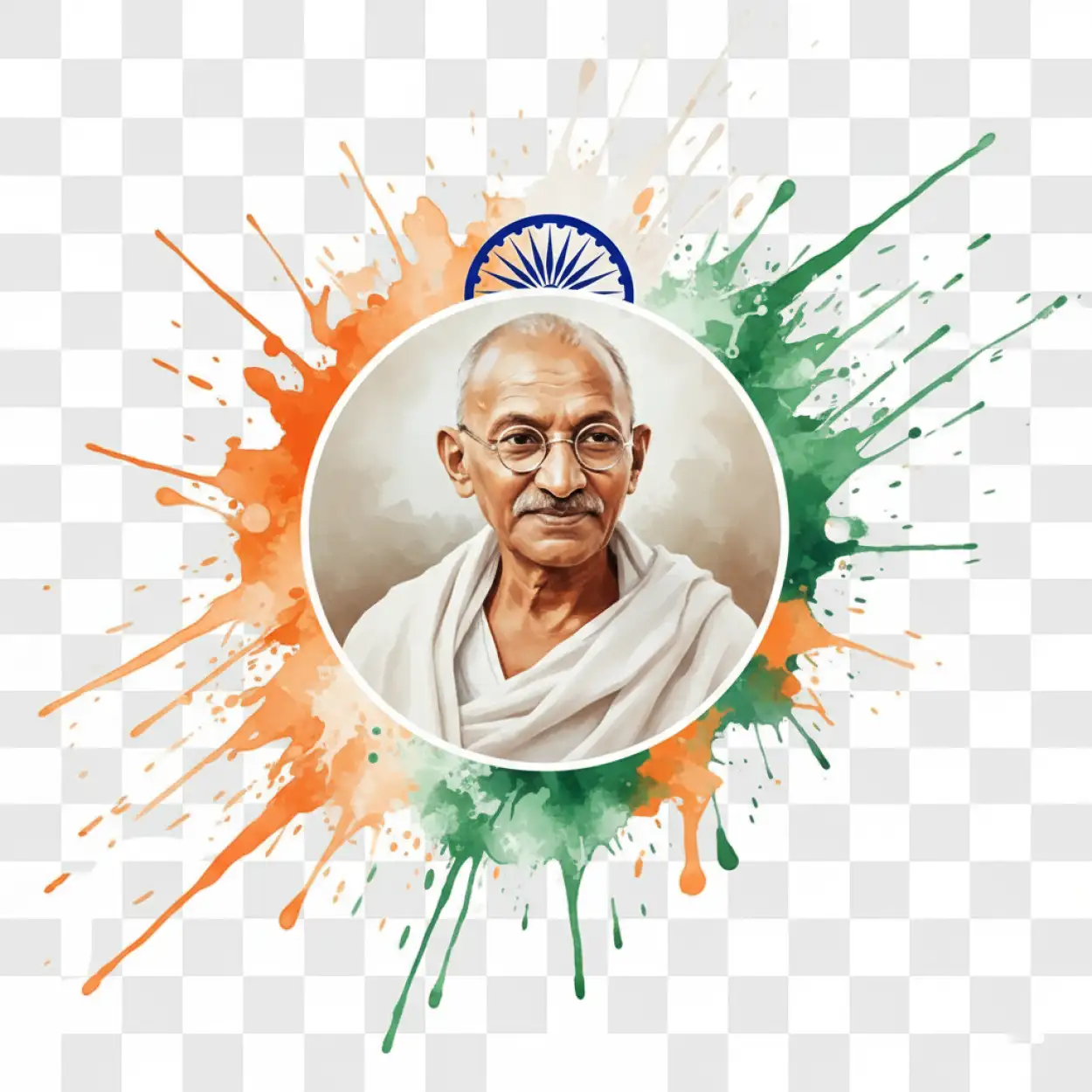mahatma gandhi transparent png background