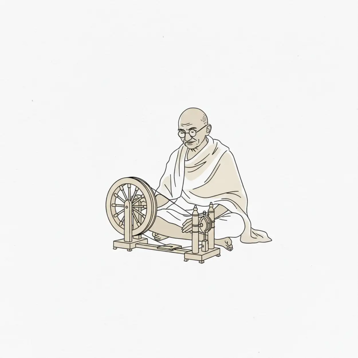mahatma gandhi vector art background