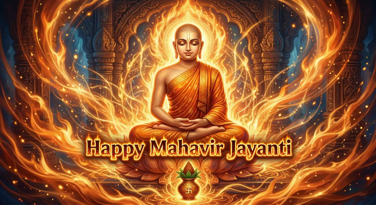 Free Download Mahavir Jayanti 2026 Best Quotes Images - High Quality Happy Mahavir Jayanti 2026 Image