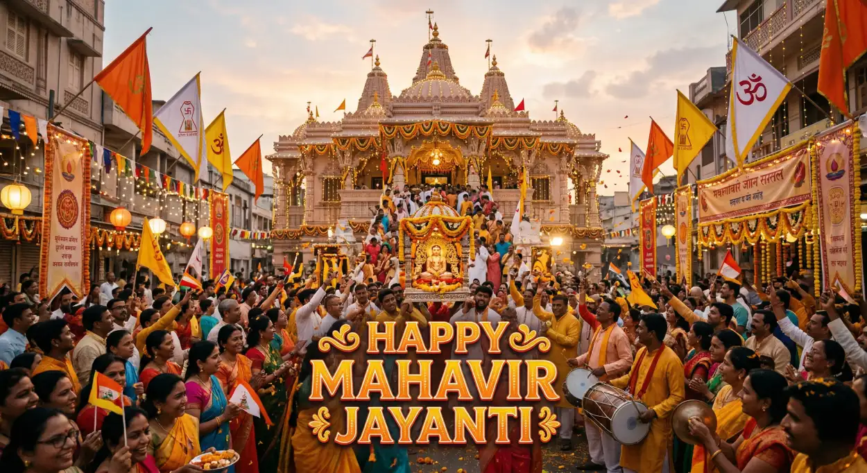 Free Download Mahavir Jayanti 2026 Jain Festival Images - High Quality Happy Mahavir Jayanti 2026 Image