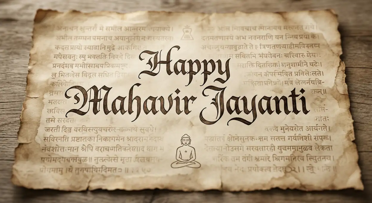 Free Download Mahavir Jayanti 2026 Jain Quotes Images Hd Download - High Quality Happy Mahavir Jayanti 2026 Image