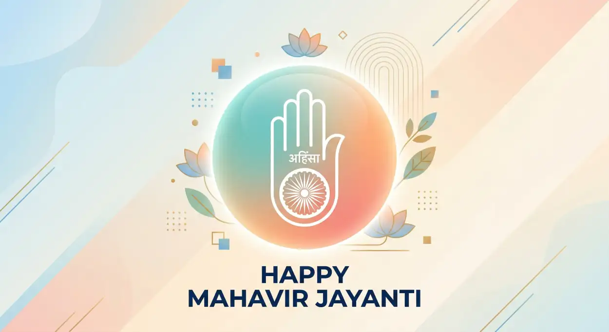 Free Download Mahavir Jayanti 2026 Social Media Post Design Psd Template - High Quality Happy Mahavir Jayanti 2026 Image
