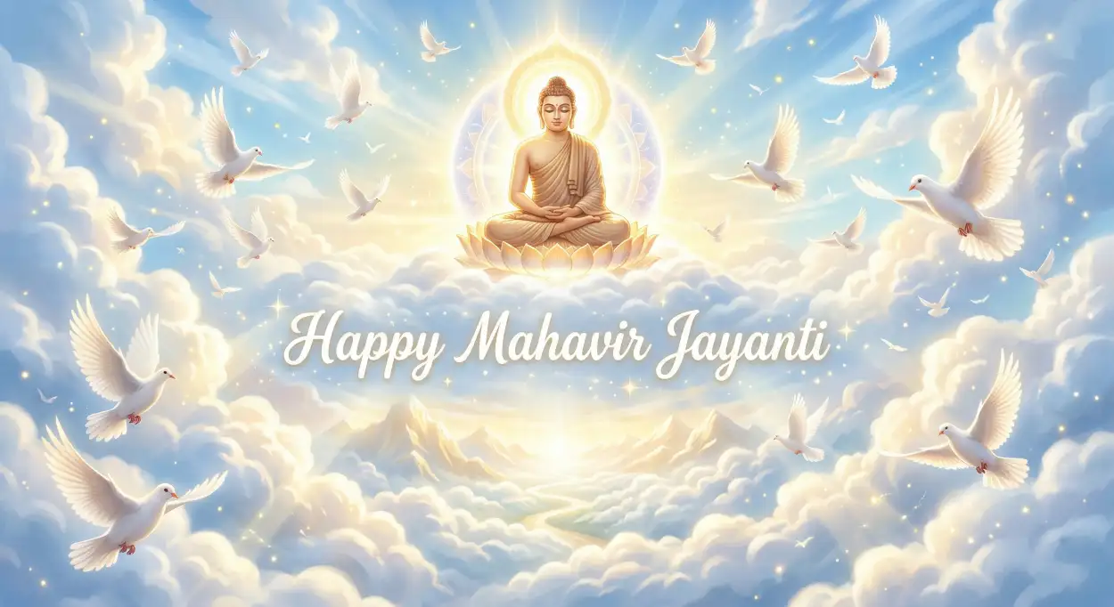 Free Download Mahavir Jayanti 2026 Transparent Background Png Hd Free - High Quality Happy Mahavir Jayanti 2026 Transparent PNG