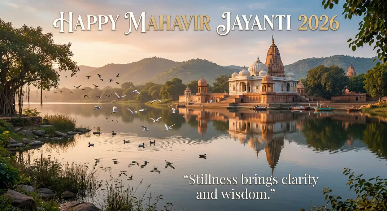 Free Download Mahavir Jayanti 2026 Wishes For Office Colleagues - High Quality Mahavir Jayanti 2026 Wishes Image