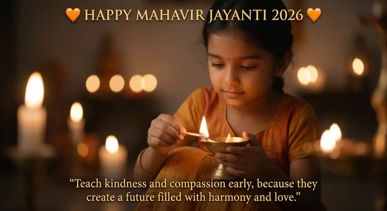 Free Download Mahavir Jayanti 2026 Wishes For Students - High Quality Mahavir Jayanti 2026 Wishes Image