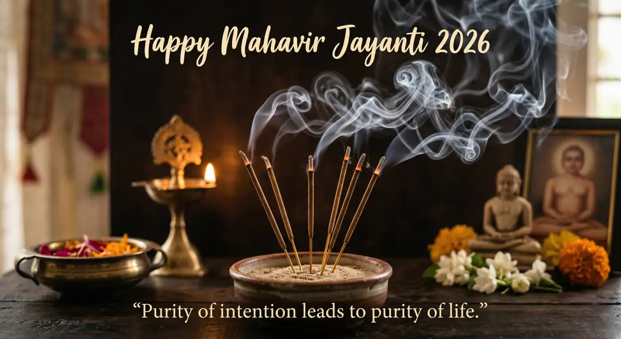 Free Download Mahavir Jayanti 2026 Wishes In Informal Tone - High Quality Mahavir Jayanti 2026 Wishes Image