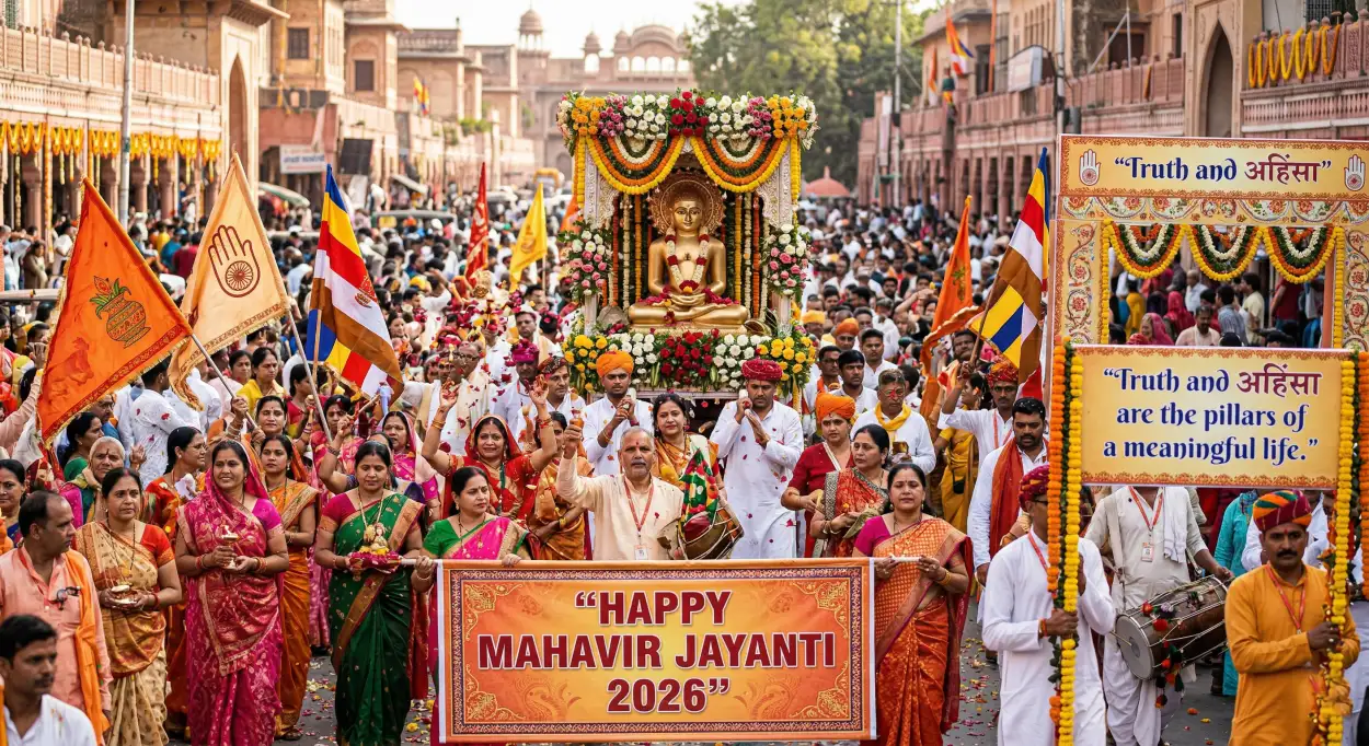 Free Download Mahavir Jayanti 2026 Wishes In Kannada Language - High Quality Mahavir Jayanti 2026 Wishes Image