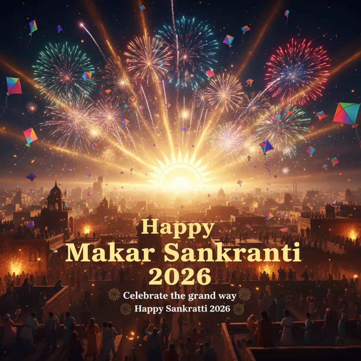 makar sankranti 2026 wishes greeting card