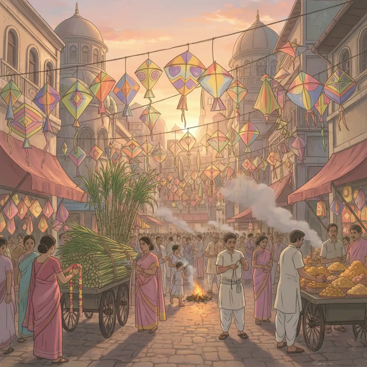 makar sankranti background 2026 festival