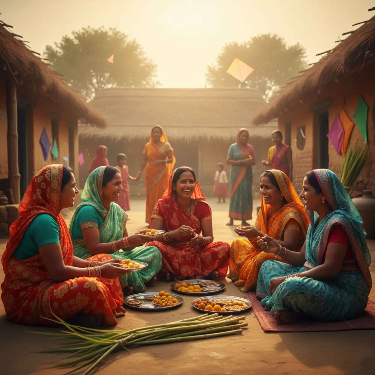 makar sankranti background design