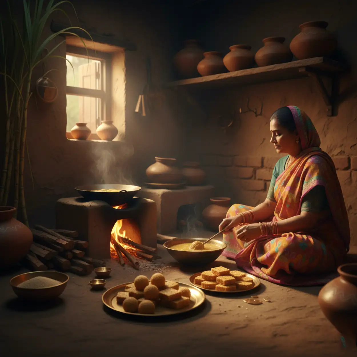 makar sankranti background festive design