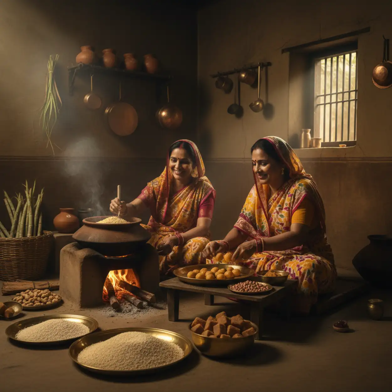 makar sankranti background festive indian market