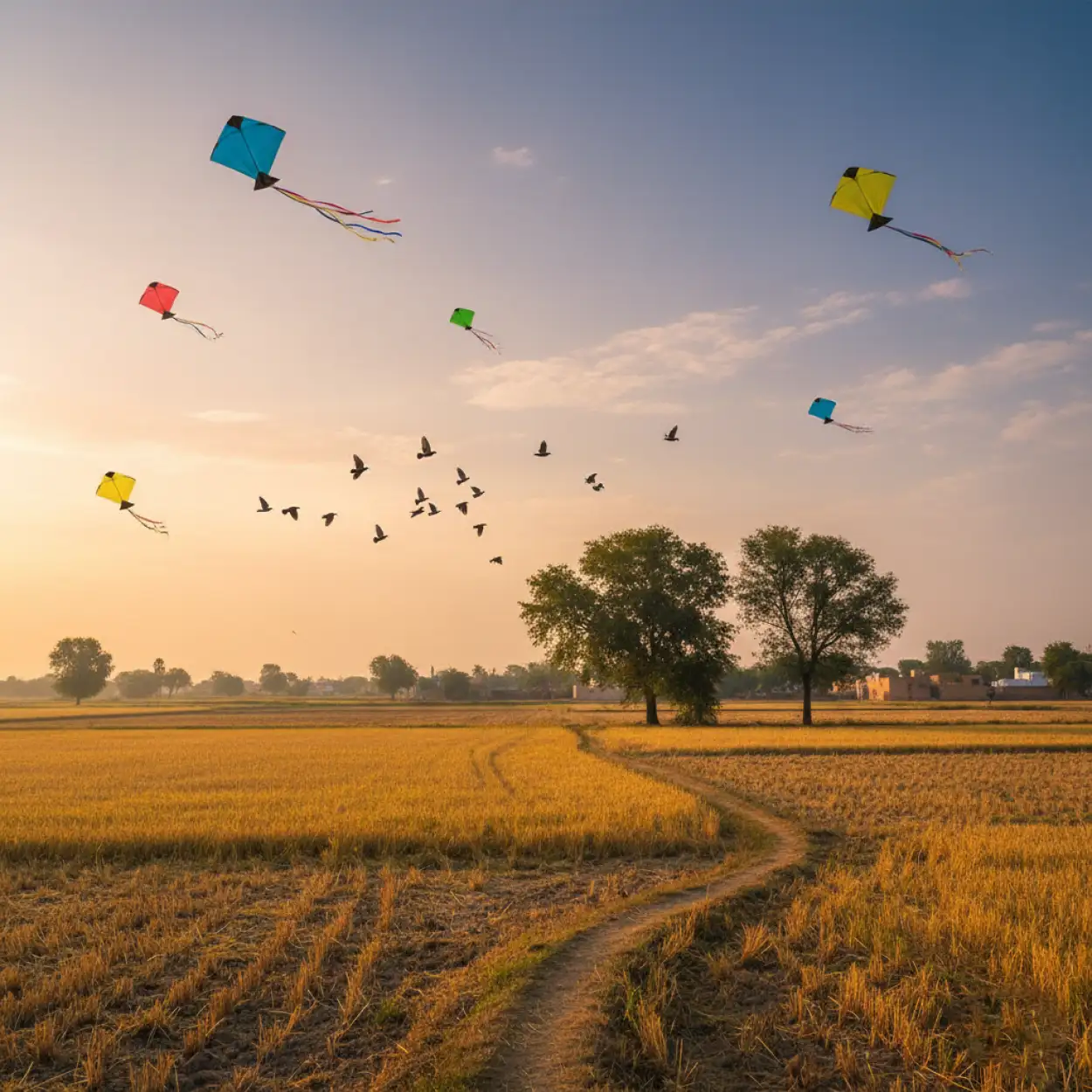 makar sankranti background for banner design