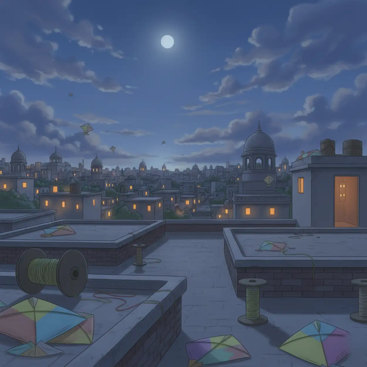 makar sankranti background for greeting banner