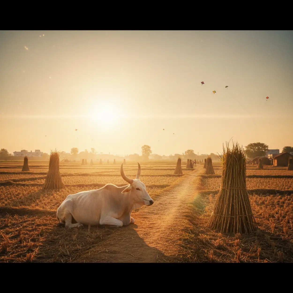 makar sankranti background for social media post