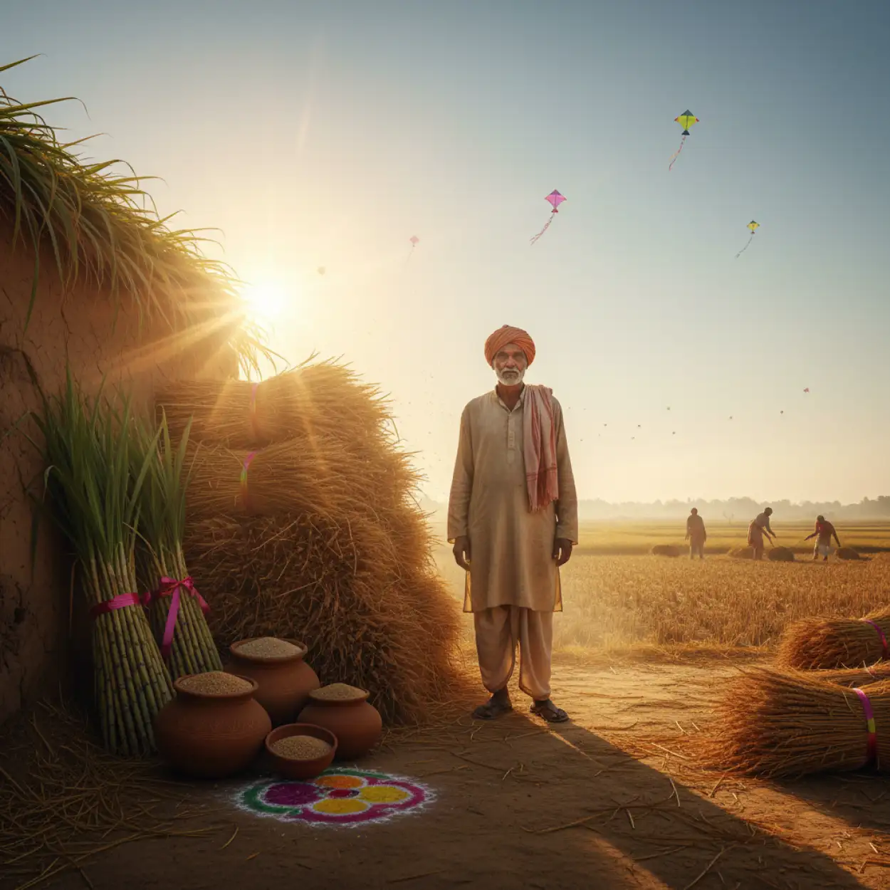 makar sankranti background for social media