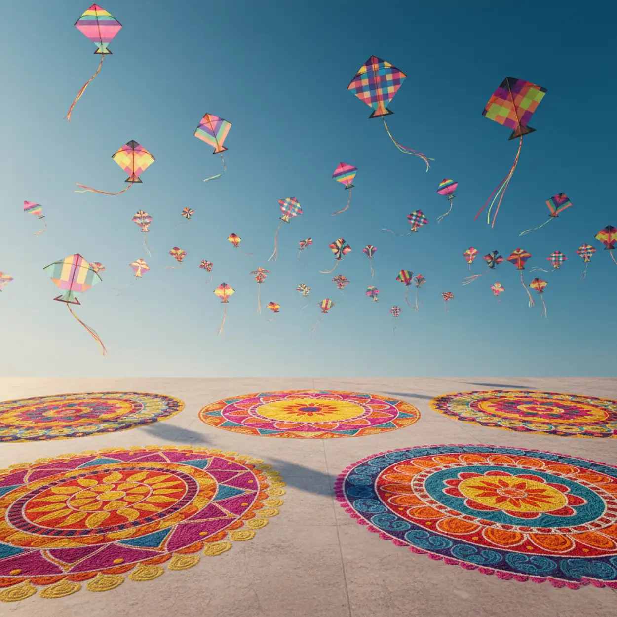 makar sankranti background for website header
