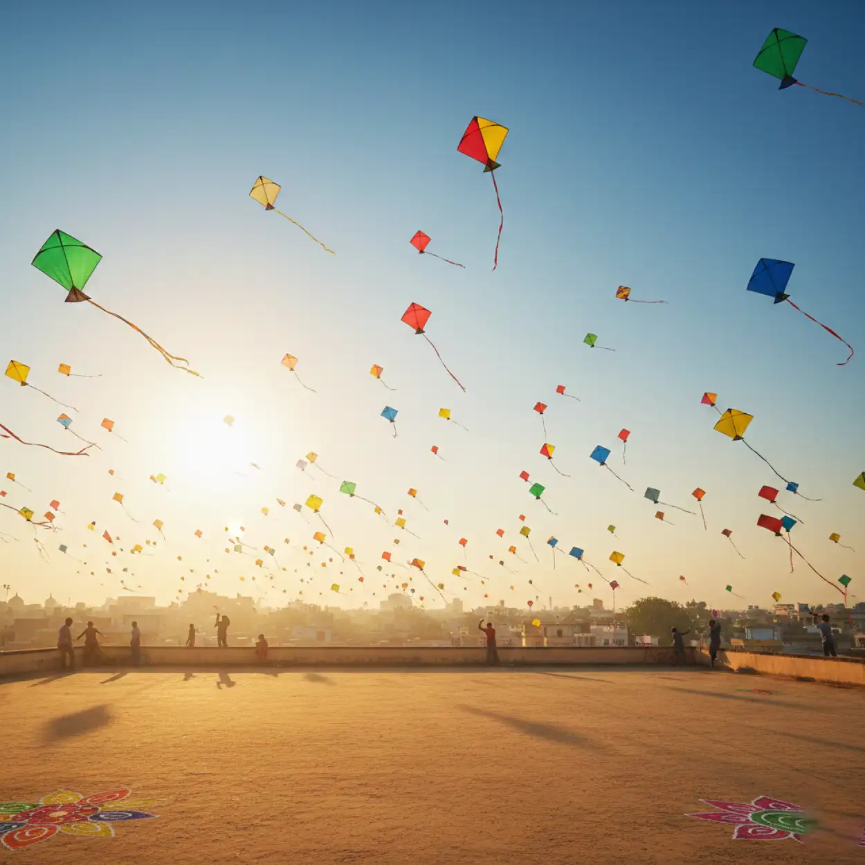 makar sankranti background harvest festival india